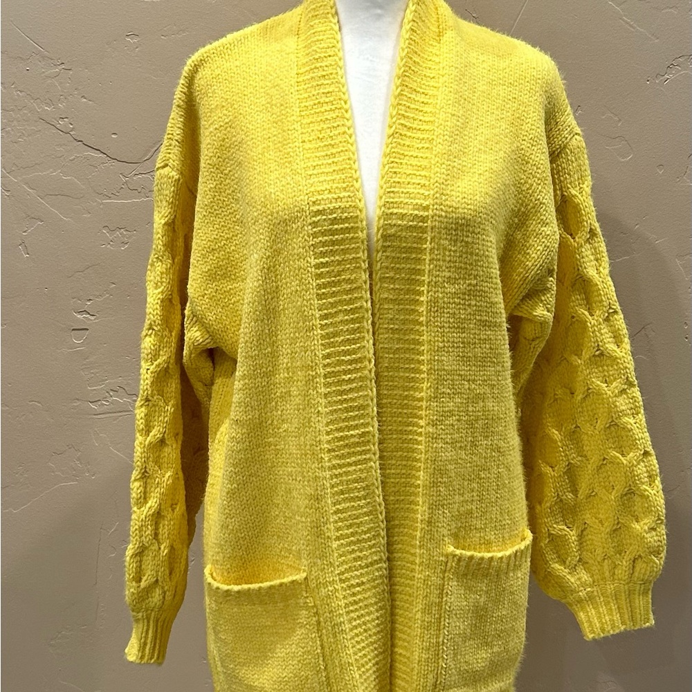 Ultra Plush Yellow Cardigan